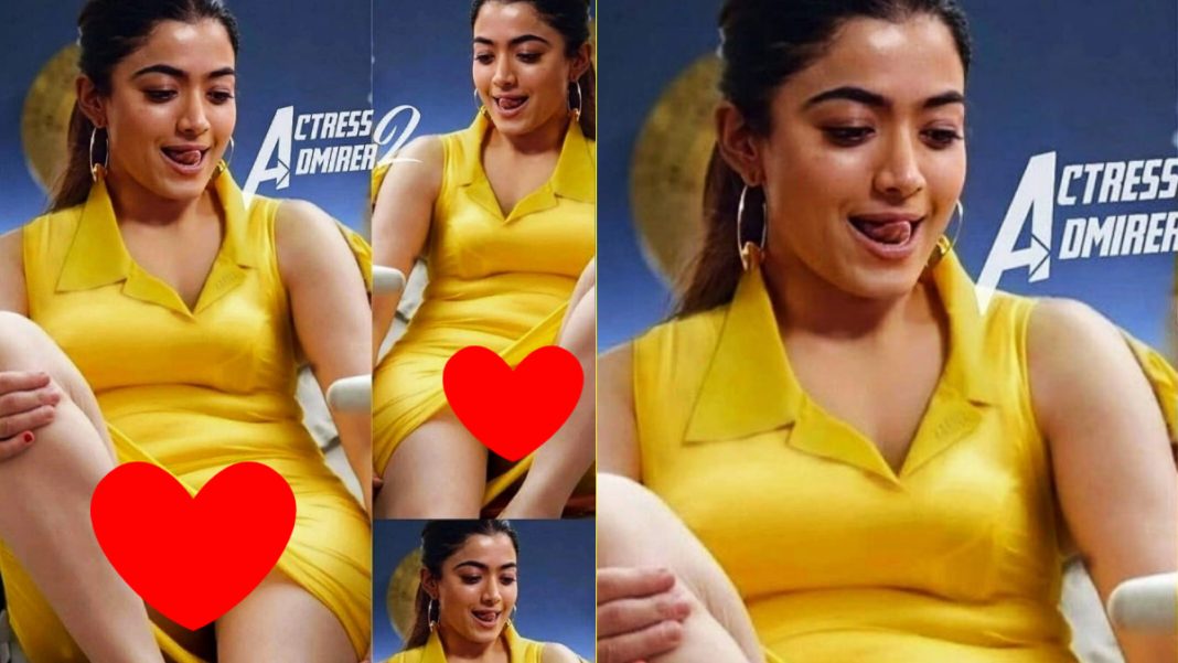 entertainment bollywood news story rashmika mandanna oops moment in yellow dress suffers wardrobe malfunction in an event 1068x601 1