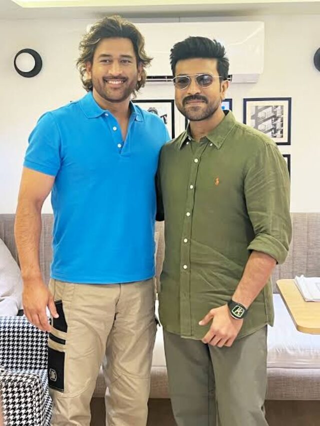 Ram Charan Meets Former Indian Cricket Team Skipper MS Dhoni & Shares