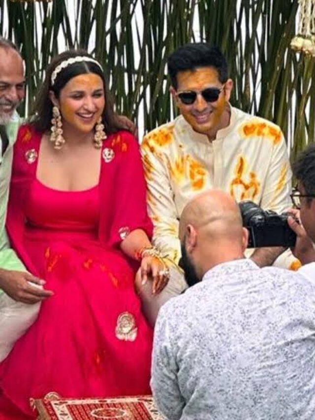 Parineeti Chopra Haldi Ceremony: पति राघव को प्यार से निहारती दिखीं