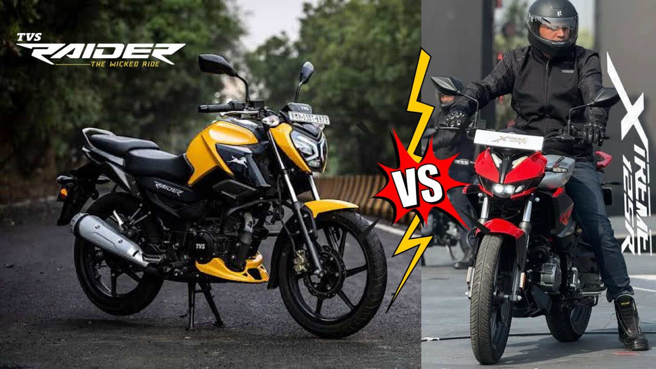 Hero Xtreme 125R vs TVS Raider: Sporty, attractive and feature-rich 125 cc commuter motorcycles
