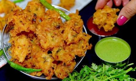 No potatoes or cheese, make crispy pakoras when you feel a little hungry in the evening, the recipe is very easy